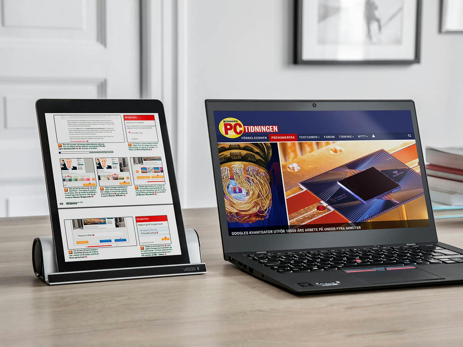 Bruk nettbrettet som ekstra pc-skjerm